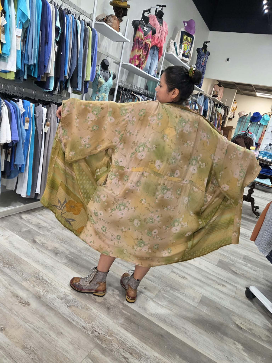 Silk Dreamweaver Kimono #200 by Kantha Bae
