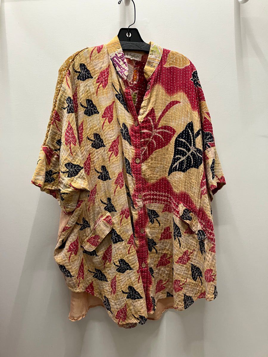Pareo Kantha Free To Be Button Down #001 by Kantha Bae from Robin Boutique.
