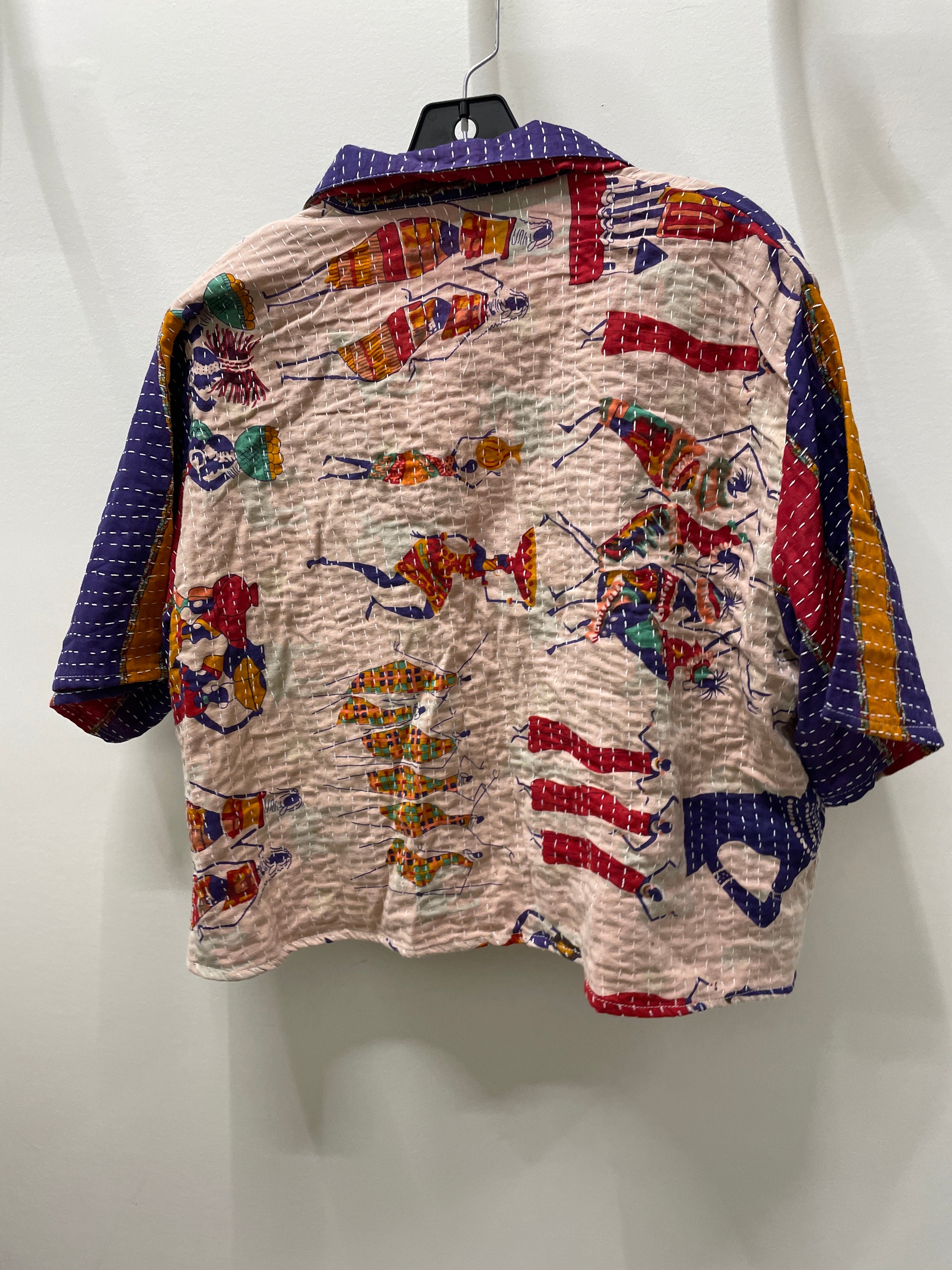 Kantha Clarity Crop Button Down #250 by Kantha Bae