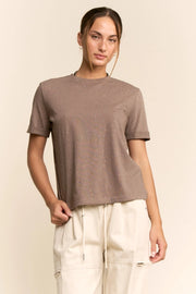 Rhinestone Embellished Relaxed Tee by Davi & Dani
