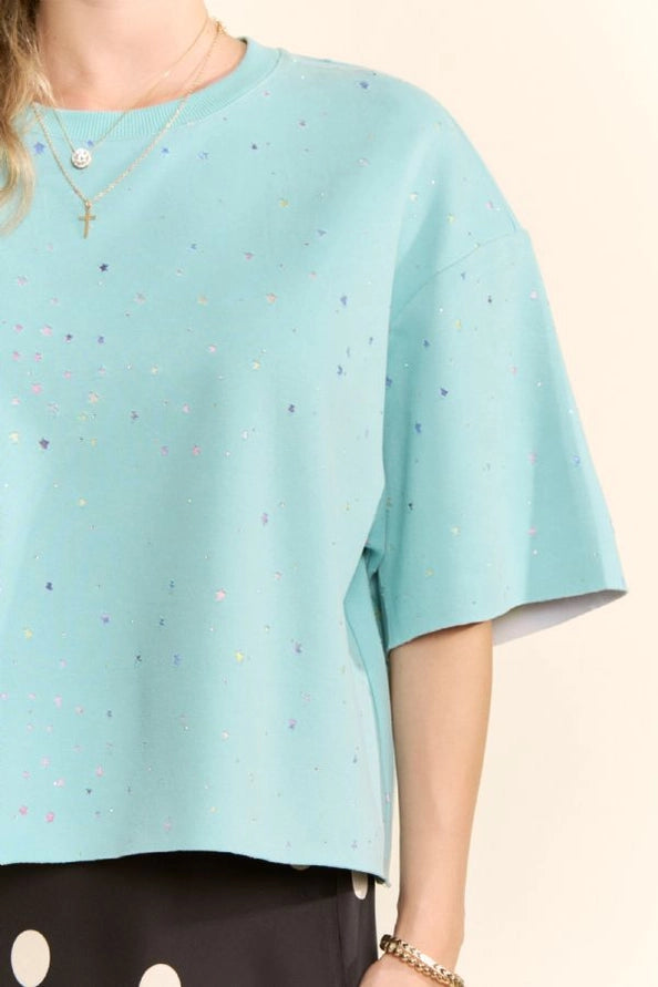 Star Print Relaxed Tee by Davi & Dani