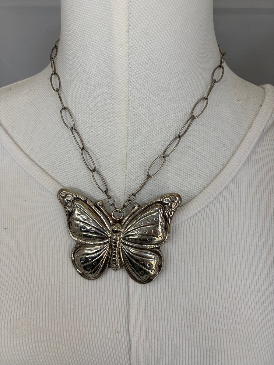Butterfly Statement Necklace by Tara Gasparian