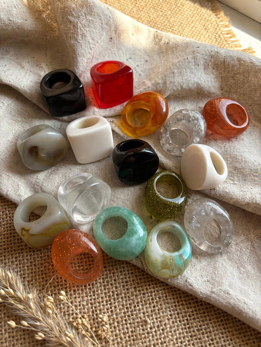 Chunky Resin Statement Ring