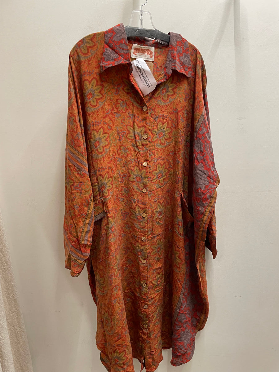 Crepe Sari Free To Be Longsleeve Maxi #013 by Kantha Bae