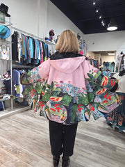 Reversible Raincoat in Pink Fish Robin Boutique