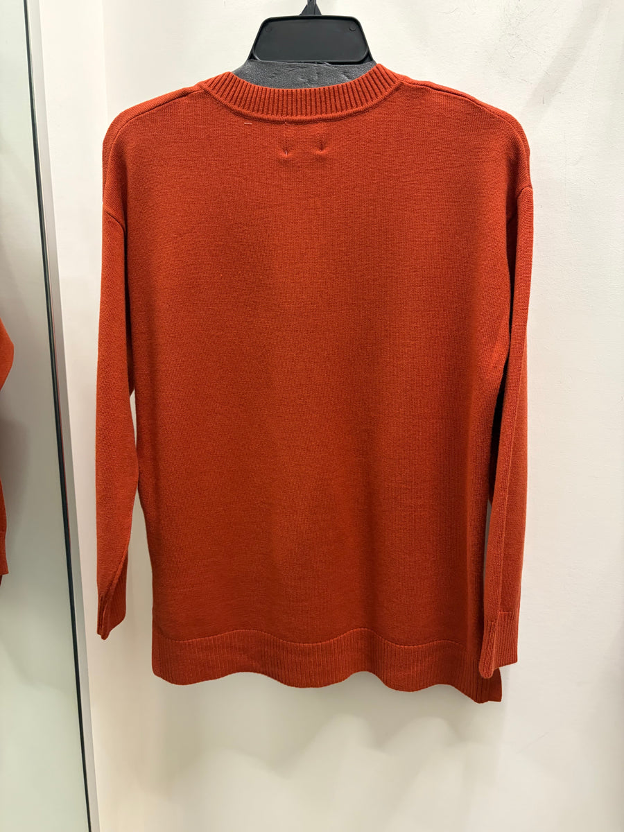 Jersey Stitch V-Neck Sweater