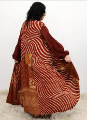 Crepe Sari Evermore Kimono #200 by Kantha Bae