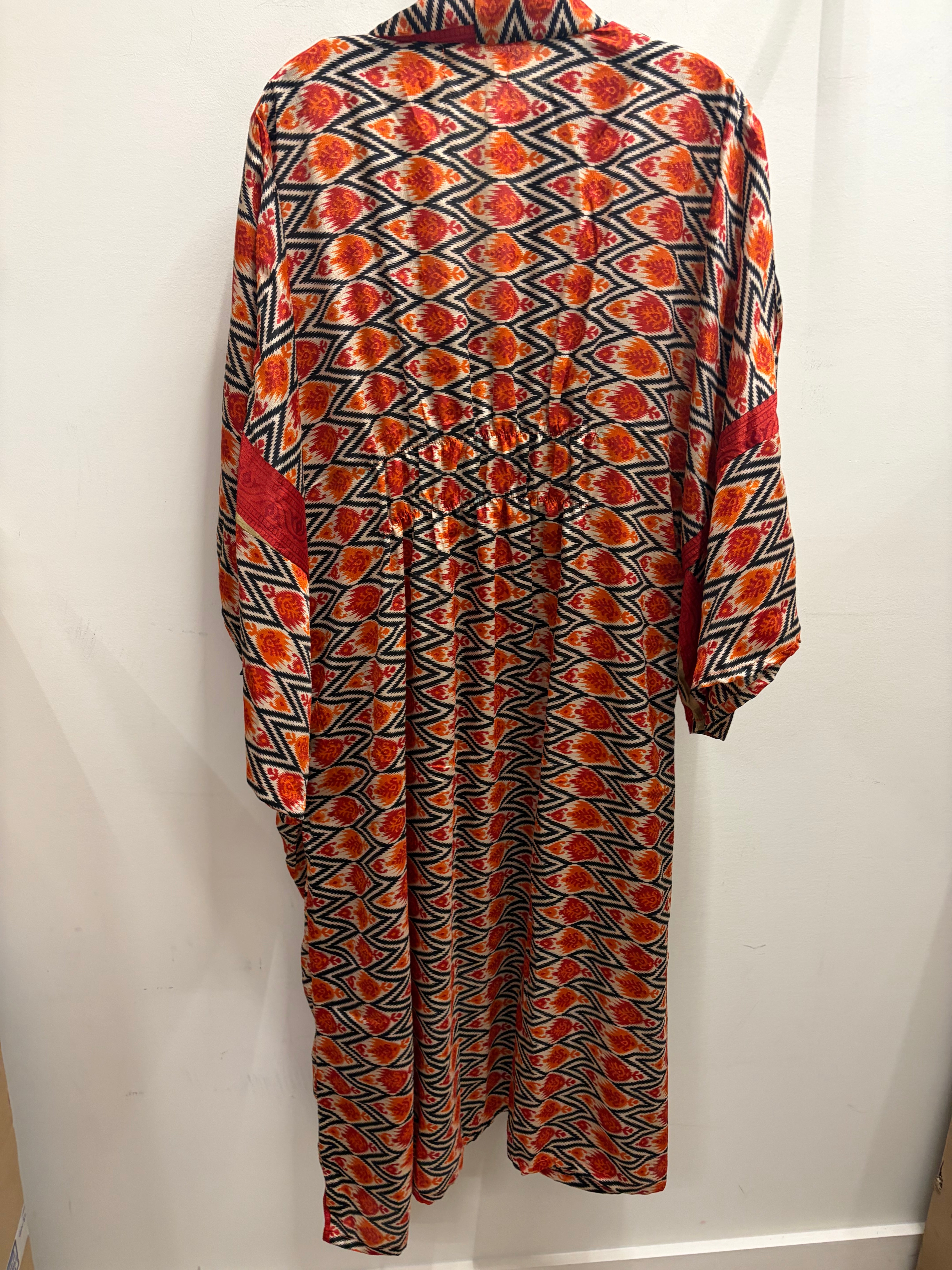 Rasgulla Sari Ruched Dress #043 by Kantha Bae