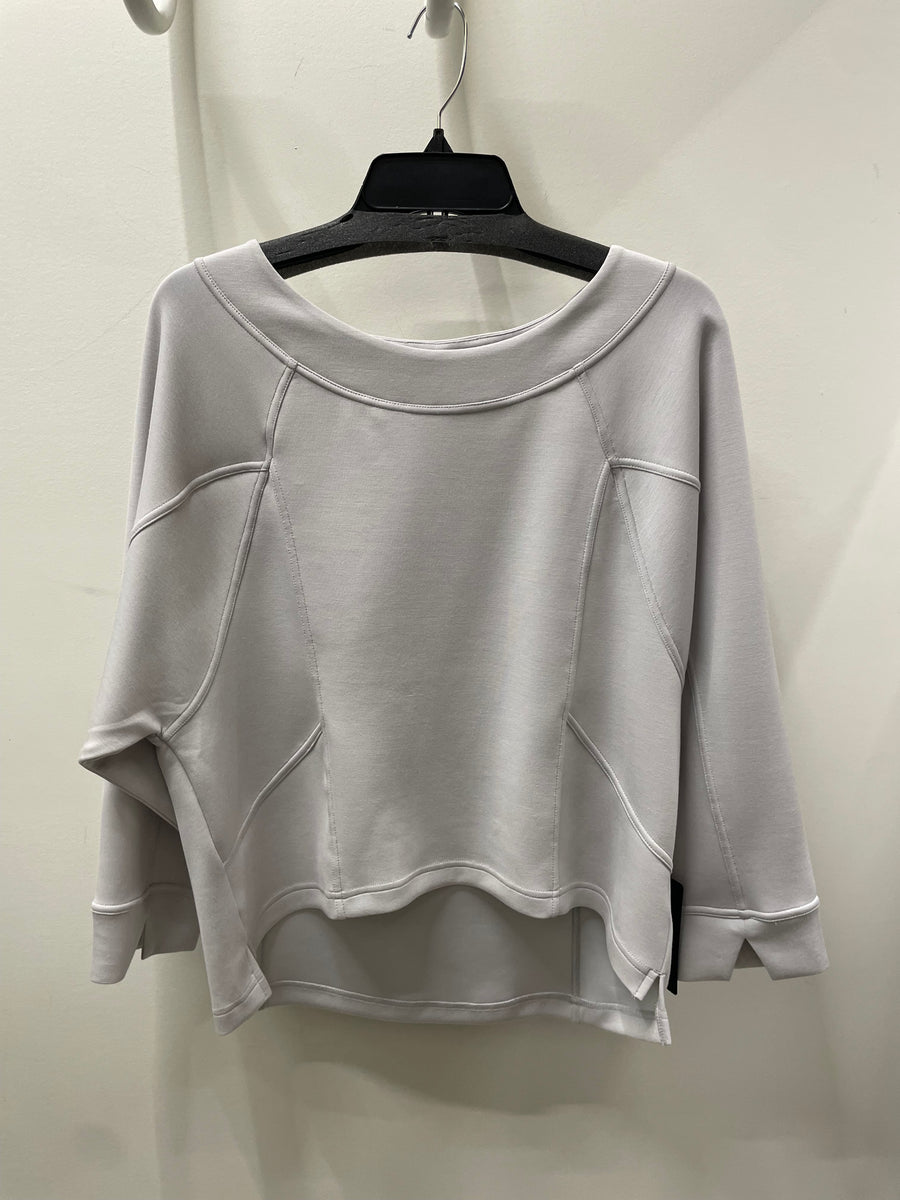 Feather Lux Knit Stitch Pullover by Olivia