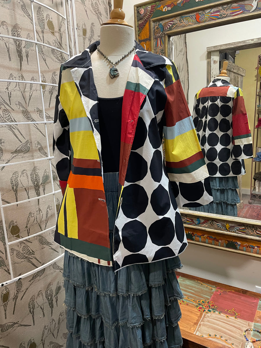 Mixed Media Blouse by Adore KK107 Robin Boutique