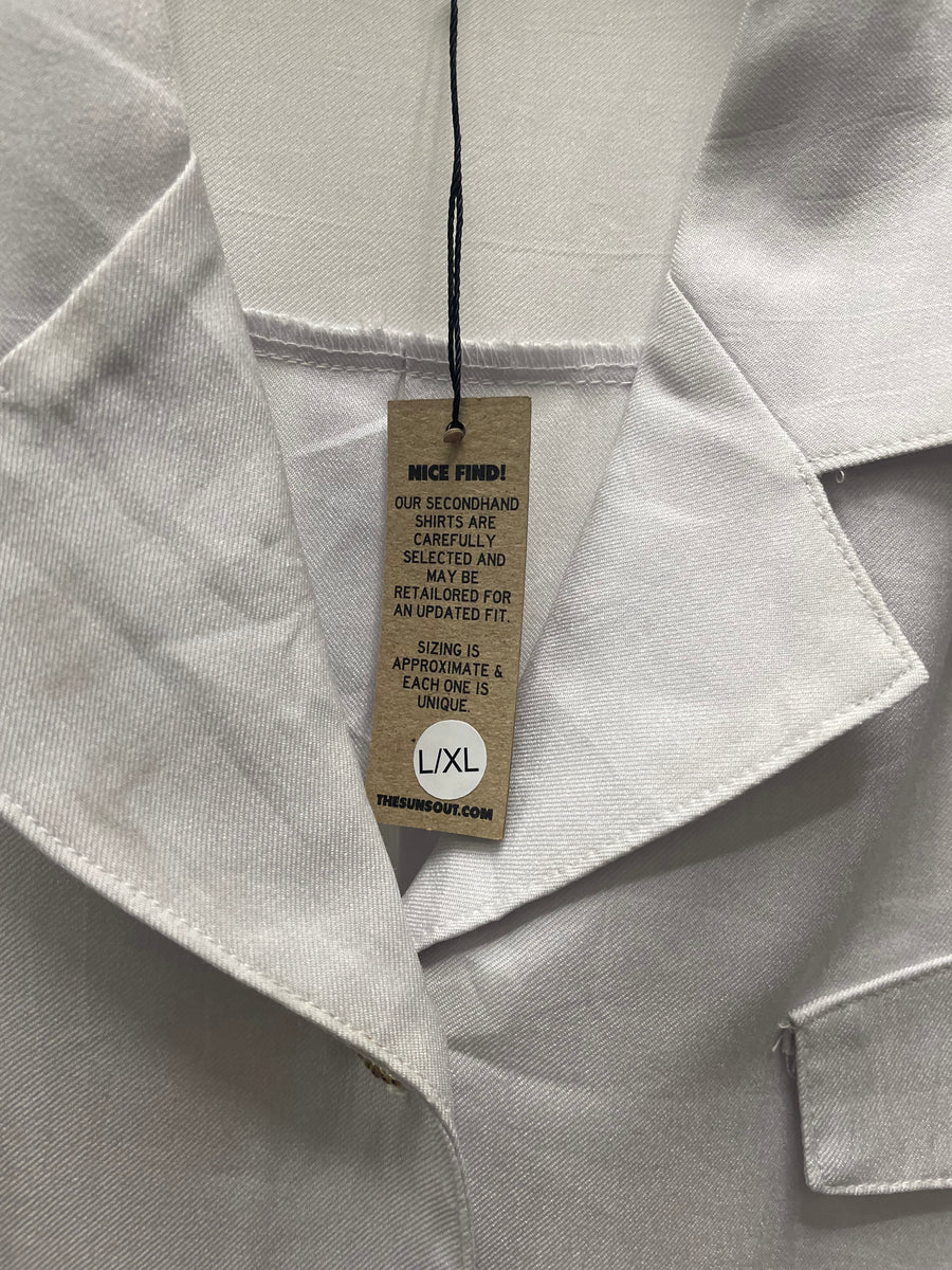 Reworked Flowy Crop Button Down #126
