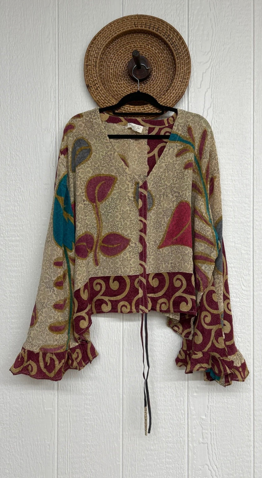 Bell Sleeve Butterfly Top #87 by Kantha Bae