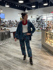 Garden Patchwork Denim Pants by The Paper Lace