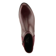 Spring Step Annelise Boots in bordeaux top view- Robin Boutique