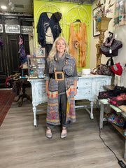 Mock Neck Double Gauze Tunic by Focus JG014 - Robin Boutique-Boutique 