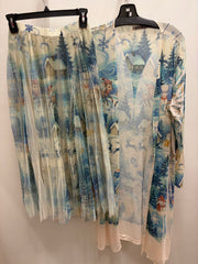 Sparkly Mesh Duster in Snow by Origami - Robin Boutique