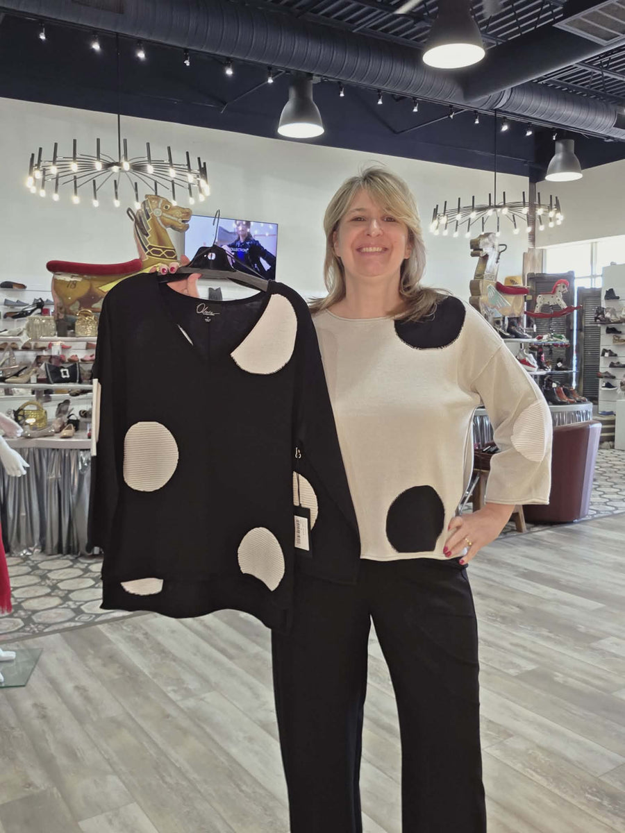 Full Circle Dot Pullover by Olivia
