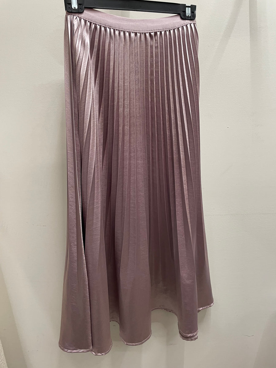 Pleating Crushed Sateen Skirt by EllyNDale