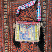 Upcycled Embroidered Market Messenger Bag by Kantha Bae