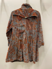 Paisley Velvet Knee Length Jacket by Paper Lace