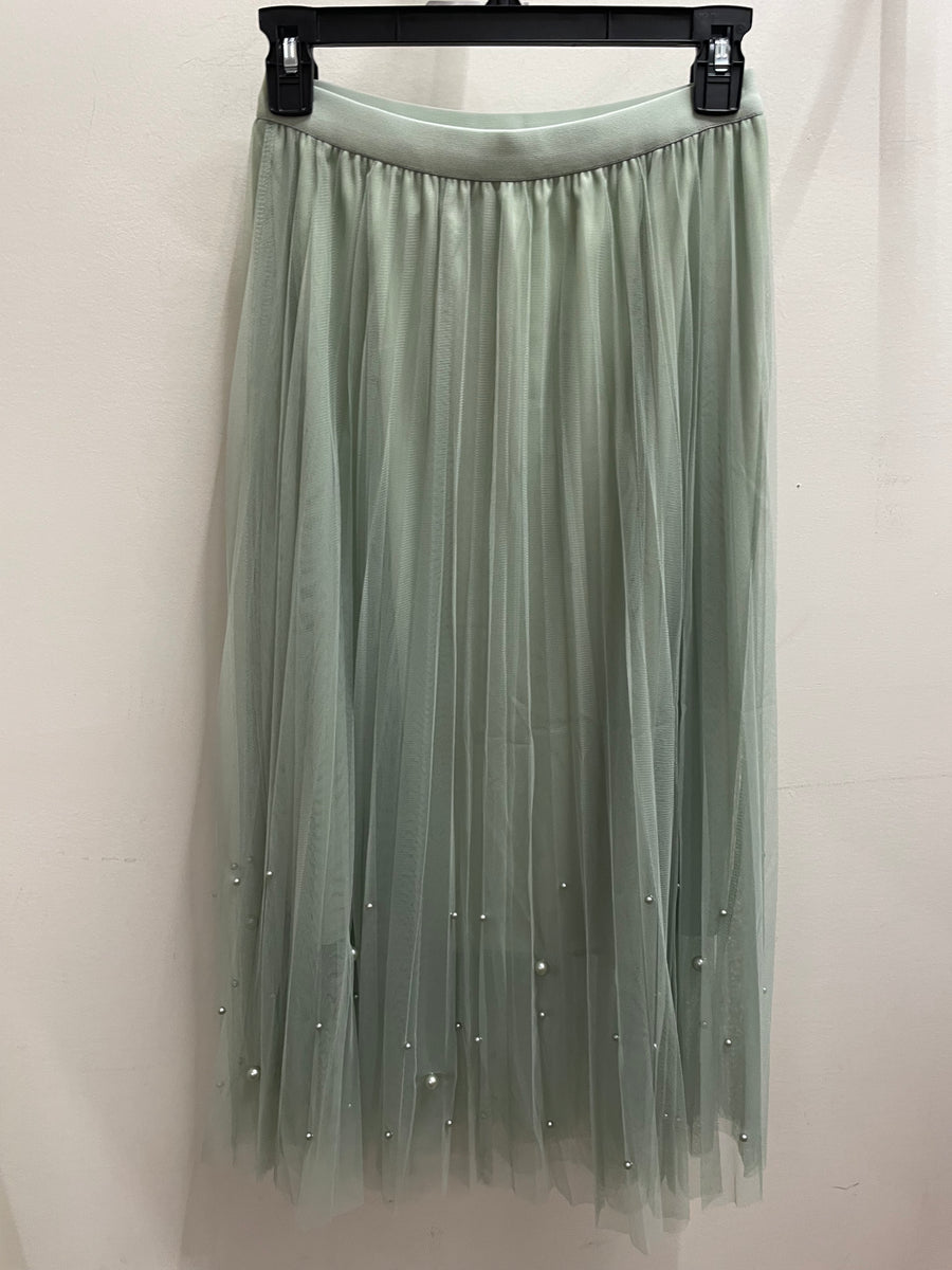 Fairy Pleated Mesh Skirt with Pearls by EllyNDale