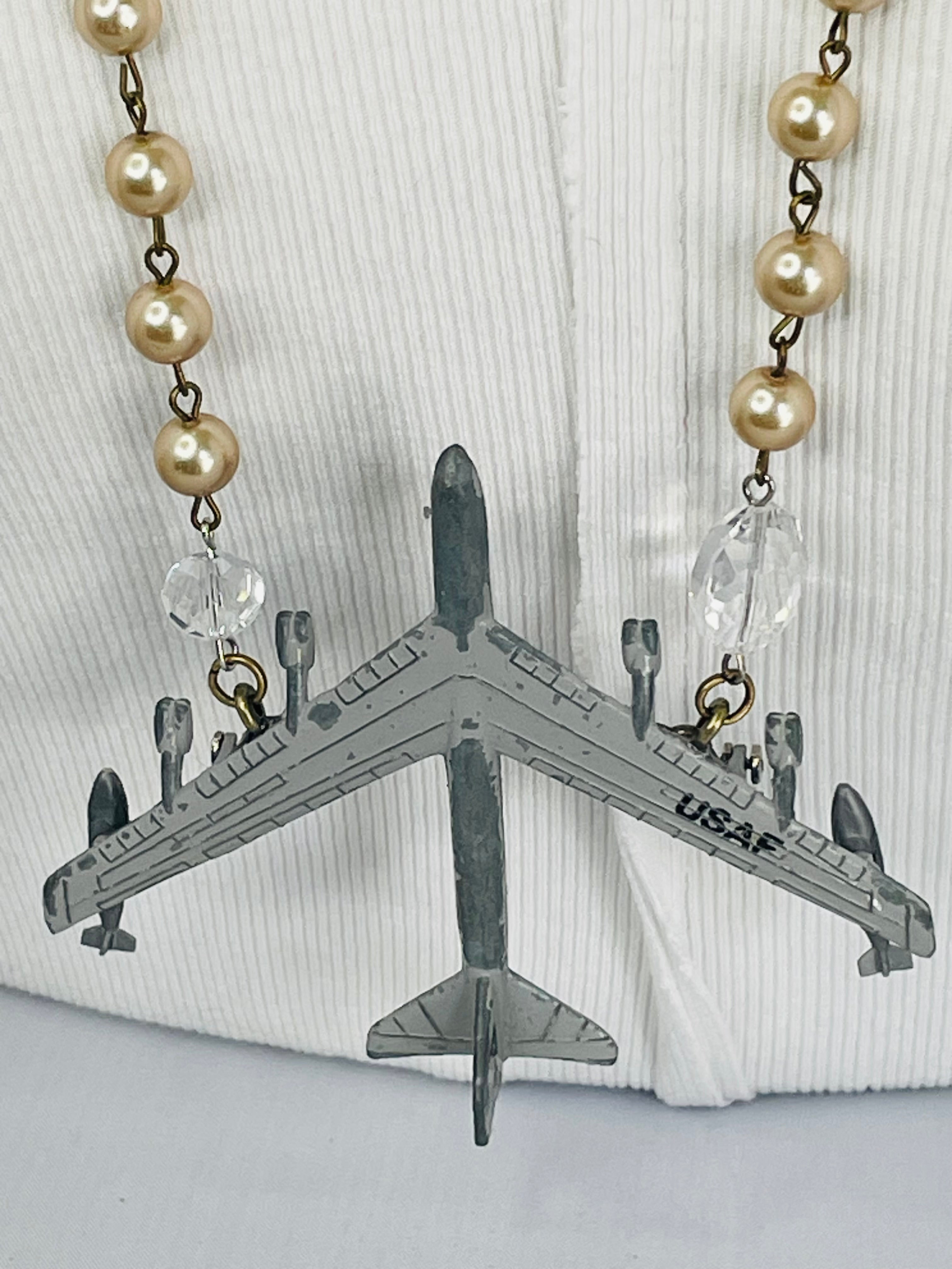 B-52 Stratofortress Plane Necklace by Gina Robin Boutique