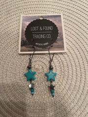 Double Star Drop Earrings