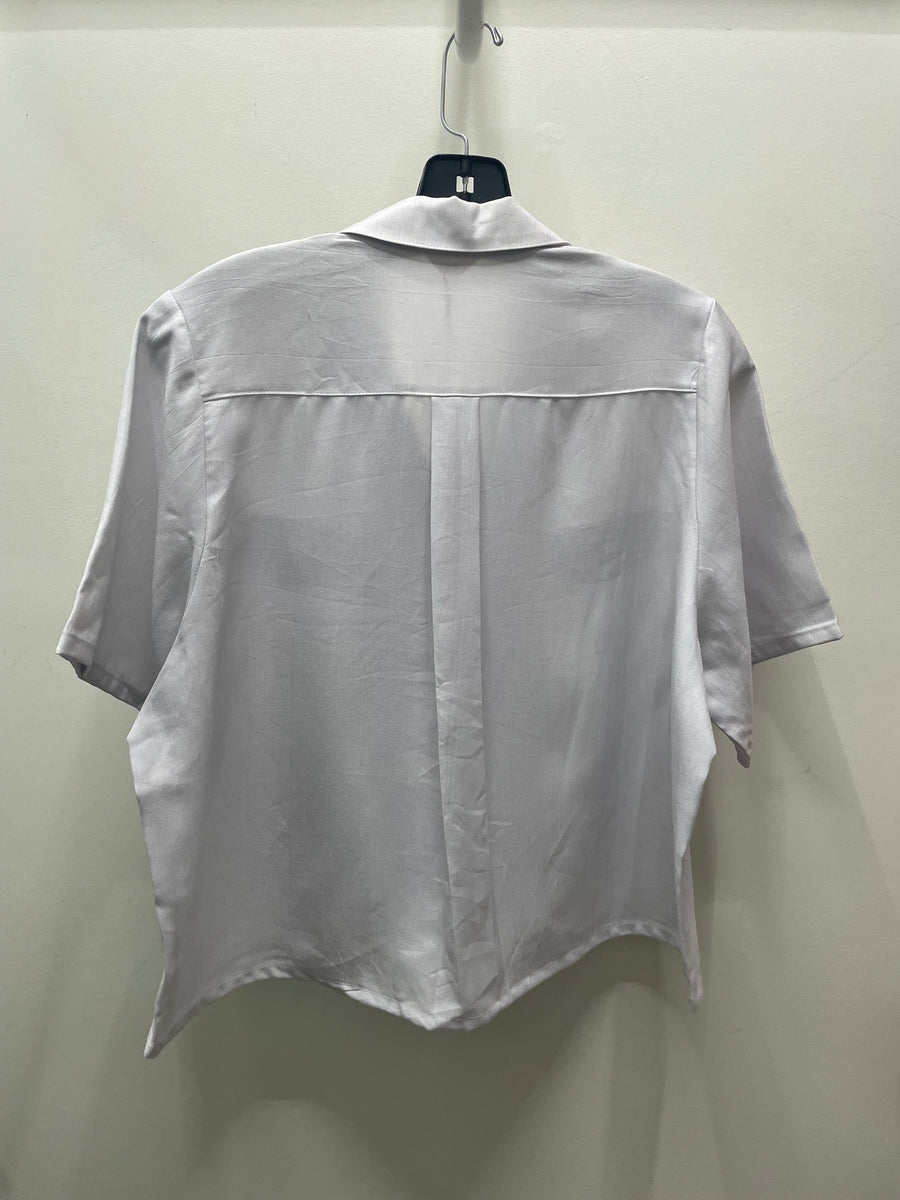 Reworked Flowy Crop Button Down #126