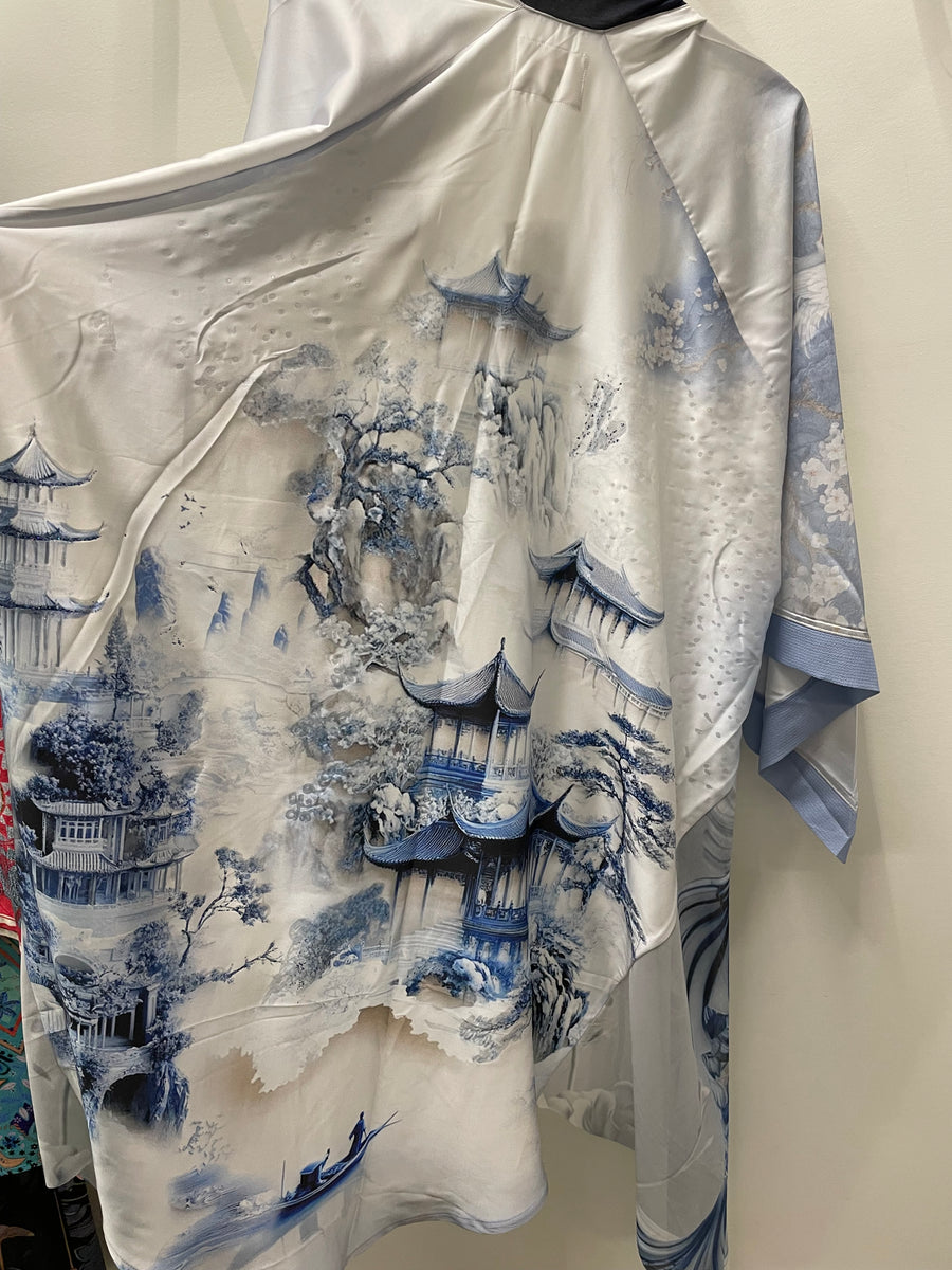 Kimono Cardigan in Japanese Koi by IPNG Design
