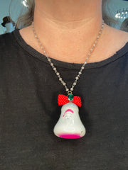 Christmas Bell Necklace by Gina Robin Boutique