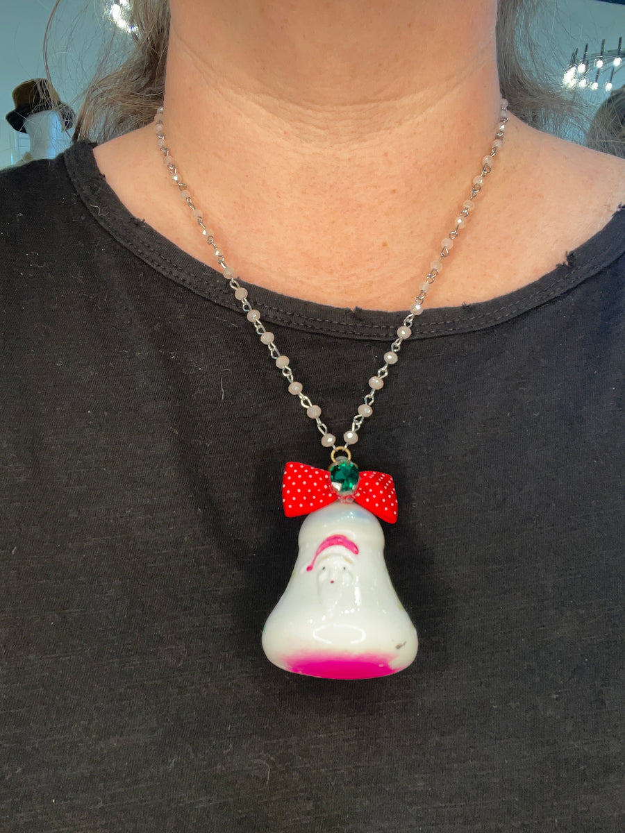 Christmas Bell Necklace by Gina Robin Boutique