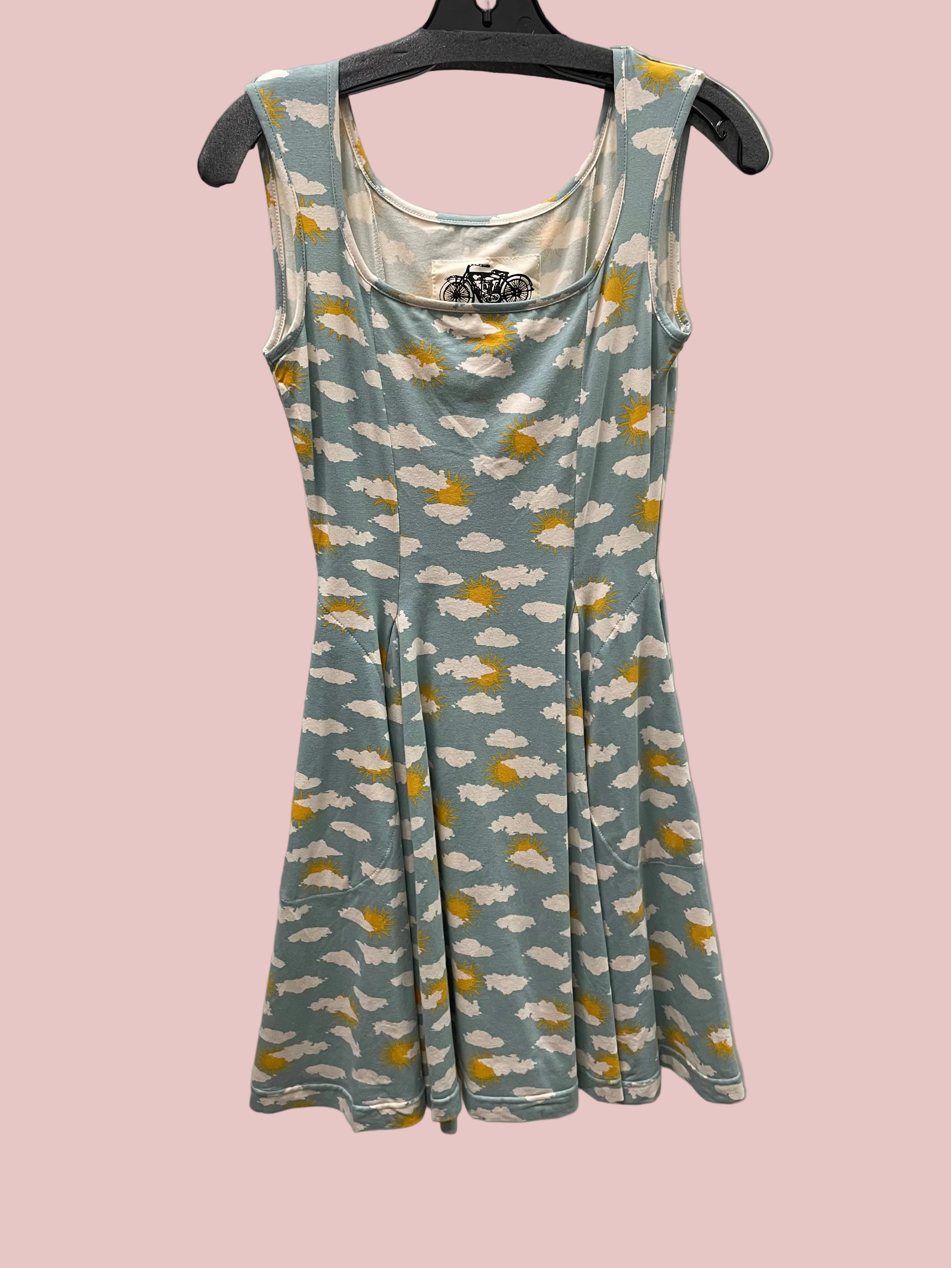 Parisienne Dress in Sky Print by Effie's Heart Robin Boutique