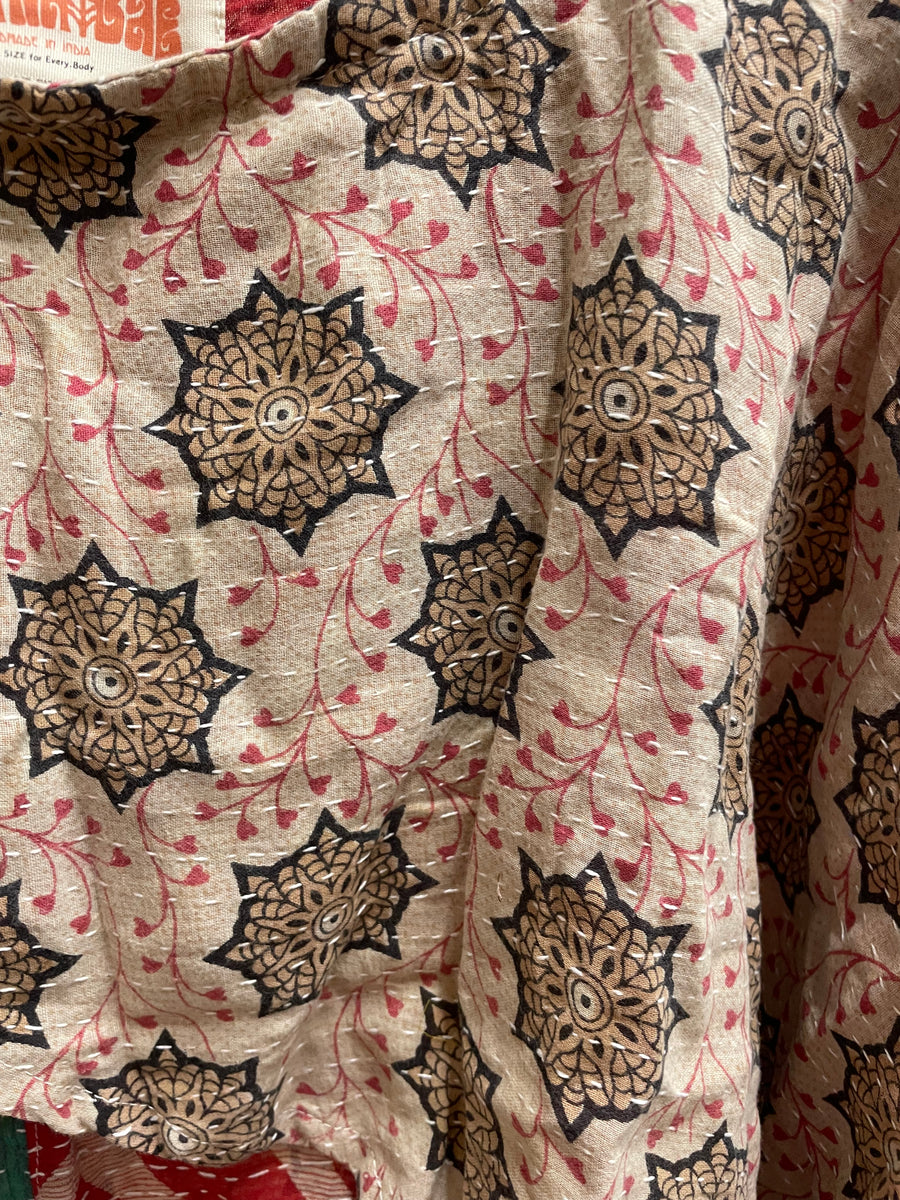 Pareo Kantha In Bloom Cropped Pullover #242 by Kantha Bae