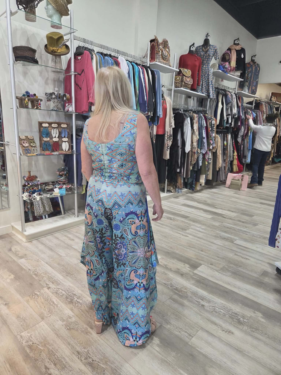 Starfish Paisley Drape Pant by IPNG Design