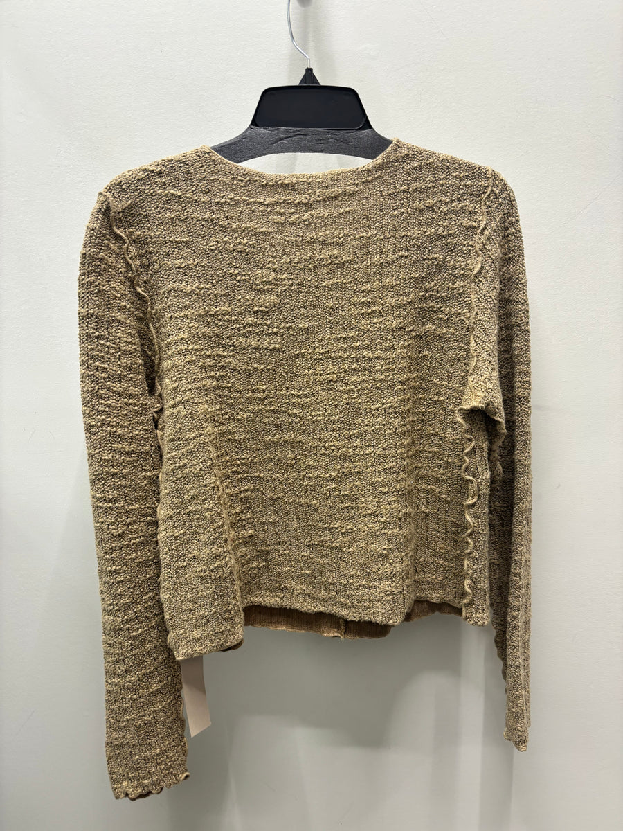 Texture Crop Cardigan by Cut Loose