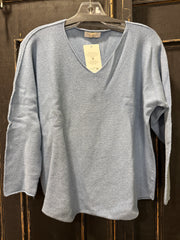 Italian One Size Cozy Comfy V-Neck Sweater