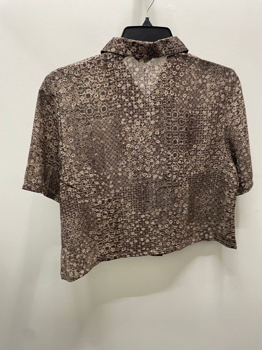 Reworked Flowy Crop Button Down #105