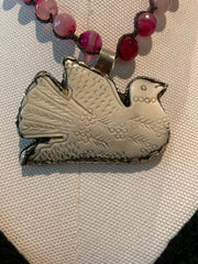Carved Bird Necklace by Tara Gasparian Robin Boutique