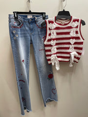 Lacey Sweater Tank by Driftwood  Robin Boutique Eva Love Letters Jean by Driftwood Robin Boutique