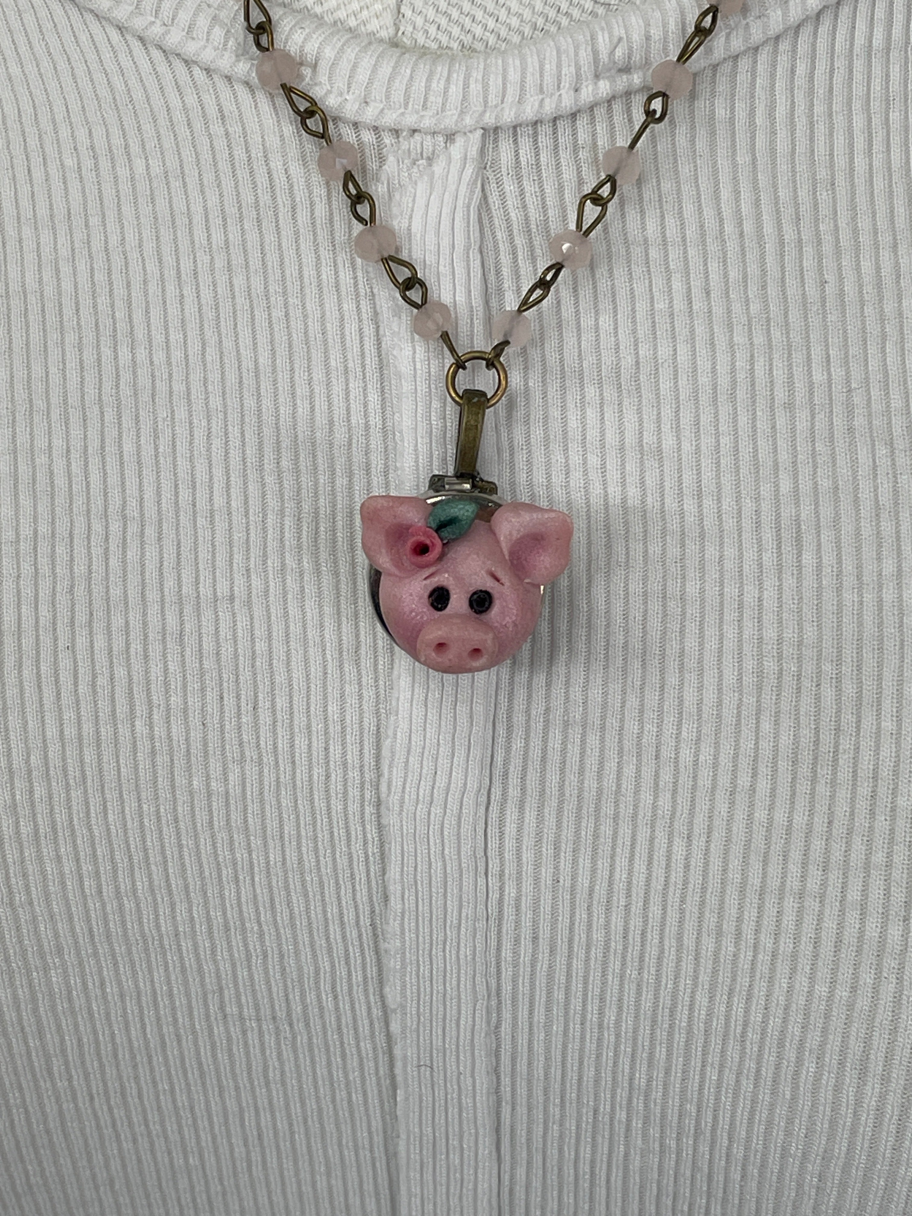 Mini Miss Piggy Necklace by Gina