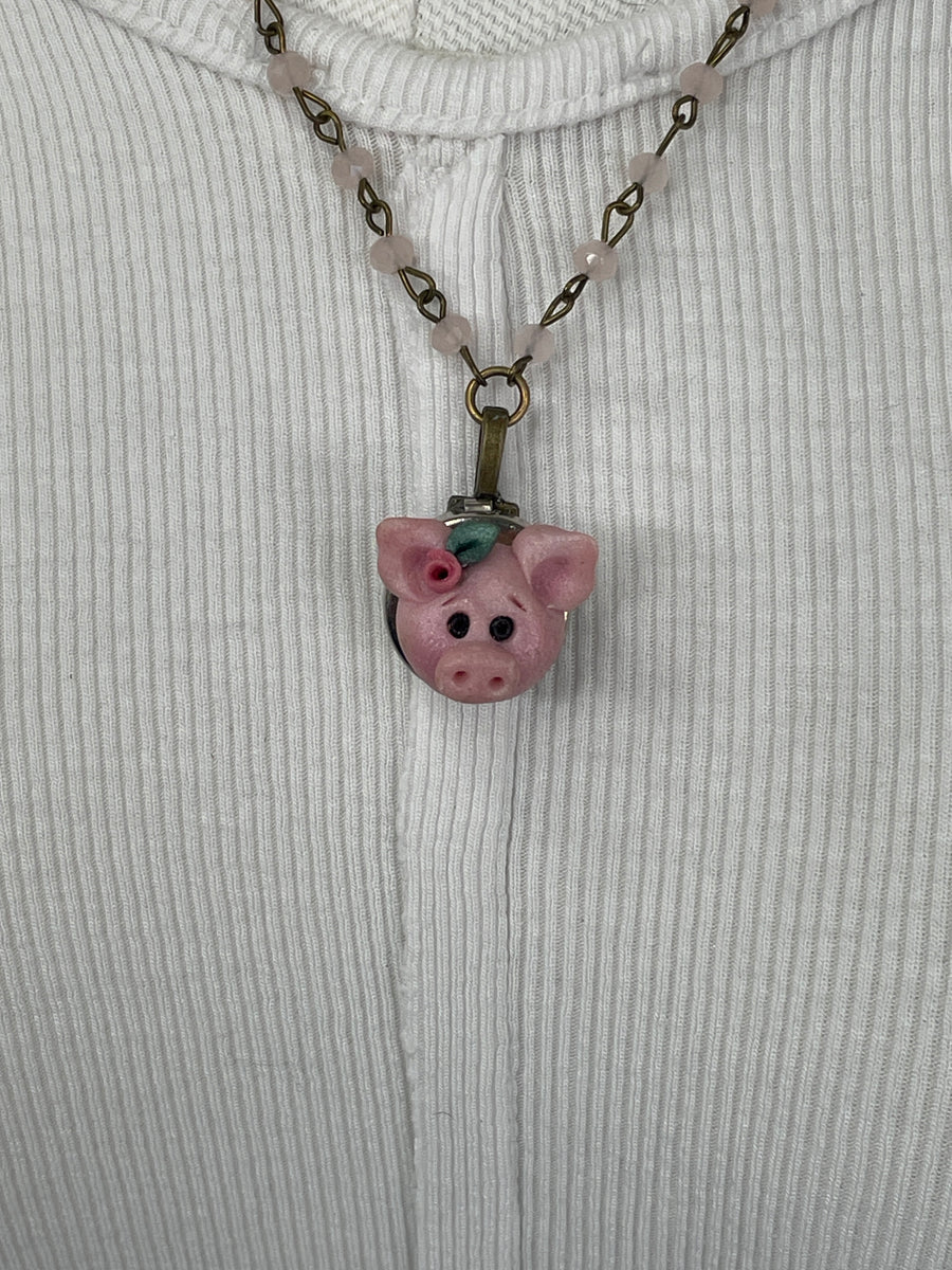 Mini Miss Piggy Necklace by Gina
