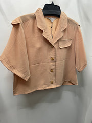 Reworked Flowy Crop Button Down #116