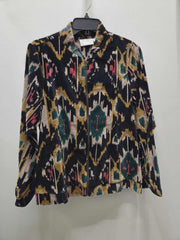 Ikat Velvet Bomber Jacket by Paper Lace