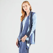Silky Stripes Palazzo Pant by Clara Sun Woo