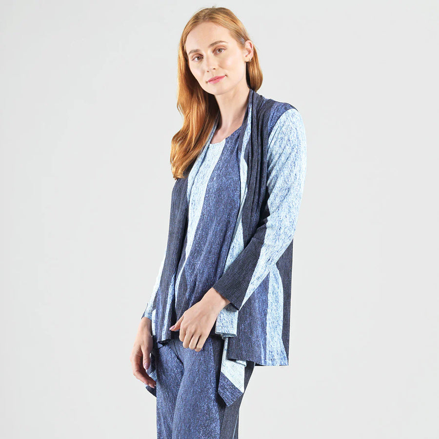 Silky Stripes Palazzo Pant by Clara Sun Woo