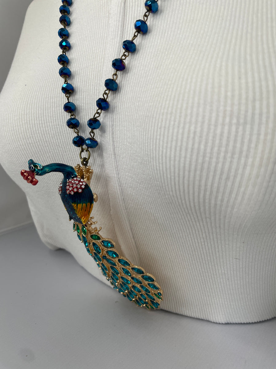 Peacock Necklace by Gina