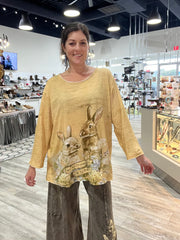 Driftwood Day Bunny Tee by Paper Lace
