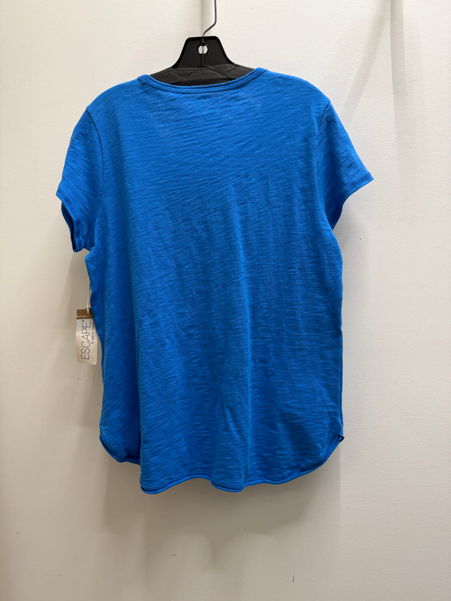 Solid Scoop Neck Slub Tee