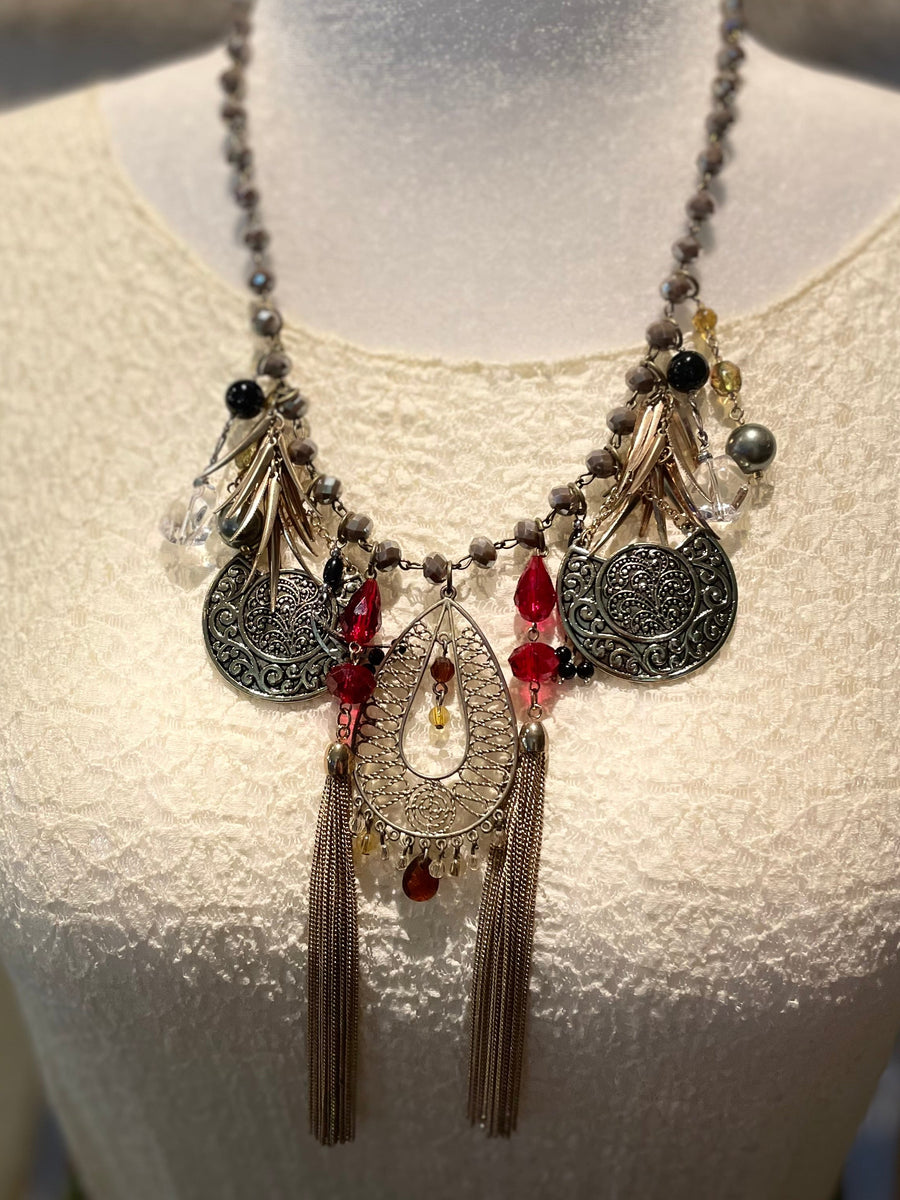 Boho Tassel Necklace by Gina Robin Boutique