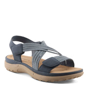 Flexus Crossbeam Adjustable Strap Sandals Navy Robin Boutique